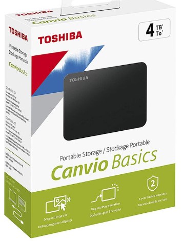 Toshiba 4TB HDD External Storage - HE4T