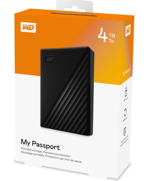 Western Digital My Passport 4TB HDD 