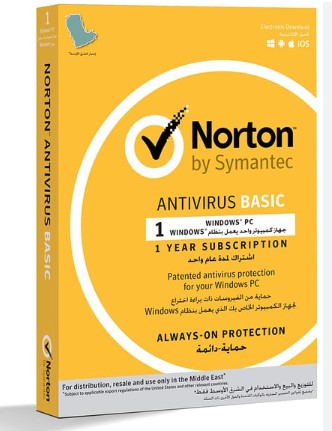 NORTON ANTIVIRUS BASIC 1 USER 1 DEVICE 1 YEAR