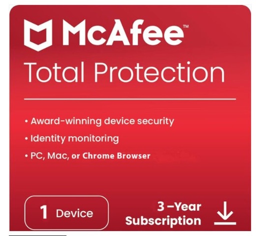 Mcafee Total Protection 3 Devices 1 Year